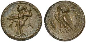 Lucania, Metapontion, Bronze, ca. 225-200 ... 