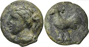 Apulia, Cast Nummus, Luceria, ca. 225-217 ... 