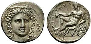 Bruttium, Croton, Stater, ca. 400-325 BC
AR ... 