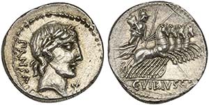 C. Vibius C.f. Pansa, Denarius, Rome, 90 BC; ... 