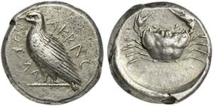 Sicily, Akragas, Didrachm, ca. 450-440 BC
AR ... 