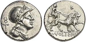 M. Volteius M.f., Denarius, Rome, 78 BC; AR ... 