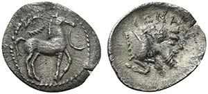 Sicily, Gela, Litra, ca. 465-450 BC
AR (g ... 