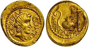 C. Julius Caesar and A. Hirtius, Aureus, ... 