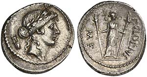 The Caesarians - P. Clodius M.f., Denarius, ... 