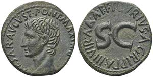 Augustus (27 BC - AD 14), As struck by P. ... 