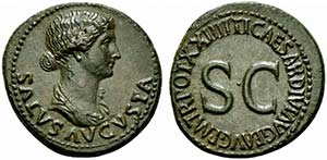 Livia, Dupondius struck under Tiberius, ... 