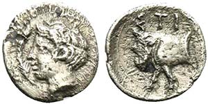 Sicily, Stiela, Hemilitron, ca. 415-400 ... 