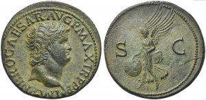 Nero (54-68), As, Lugdunum, AD 66-67 AE (g ... 