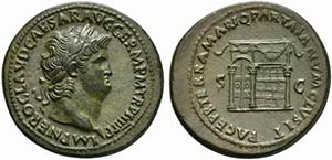 Nero (54-68), Sestertius, Rome, AD 67
AE (g ... 