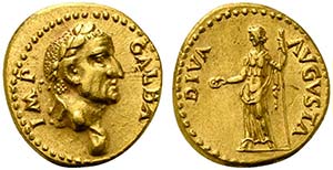 Galba (68-69), Aureus, Tarraco, April AD ... 