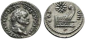 Vespasian (69-79), Denarius, Rome, AD 71
AR ... 