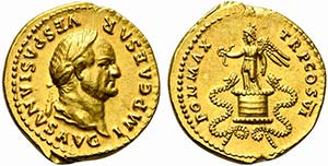 Vespasian (69-79), Aureus, Rome, AD 75
AV (g ... 
