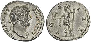 Hadrian (117-138), Denarius, Rome, AD ... 