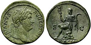 Hadrian (117-138), As or Dupondius, Rome, AD ... 