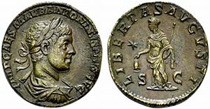 Elagabalus (218-222), Sestertius, Rome, AD ... 