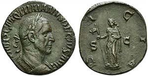 Trajan Decius (249-251), Sestertius, Rome, ... 