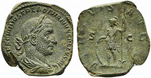 Trebonianus Gallus (251-253), Sestertius, ... 