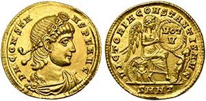 Constans (337-350), Solidus, Nicomedia, AD ... 