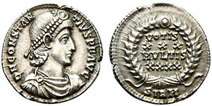 Constantius II (337-361), Siliqua, Sirmium, ... 