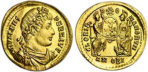 Valens (364-378), Solidus, Antiochia, AD ... 