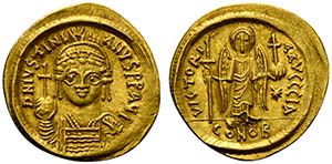 Justinian I (527-565), Solidus, Carthage, AD ... 