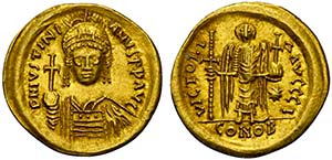 Justinian I (527-565), Solidus, Carthage, AD ... 