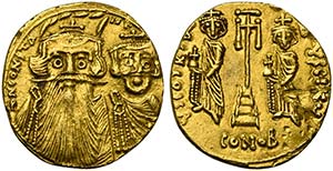 Constans II (641-668), Solidus, Syracuse, AD ... 