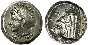 Mysia, Kyzikos, Tetradrachm, ca. 390-340 ... 