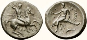 Apulia, Tarentum, Nomos, ca. 332-302 BC AR ... 