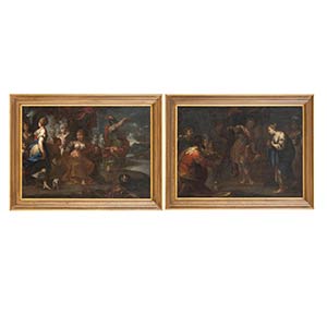 PIER DANDINI (Florence 1646 - 1712)Scenes ... 
