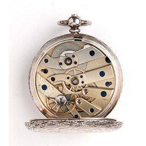 Solid  935‰ Silver pocket watch, ... 