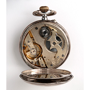 Solid 800‰ pocket watch, SYSTEM ... 