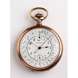 Chronograph pocket watch, MINERVA; ; the ... 