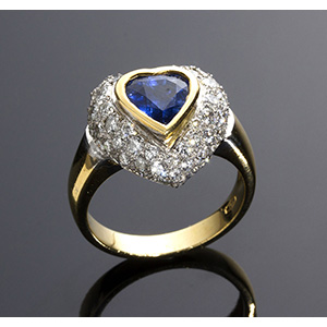 Natural Blue Sapphire & Diamond ... 