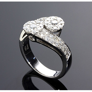 A Diamond Contrariè Ring; ; An 18K gold and ... 