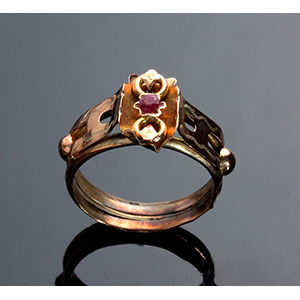 14K Gold Ring - Italy 19th Century.  ; ; ... 