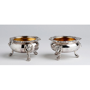 Interesting pair of Sterling Silver ( ... 