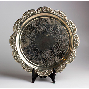 Victorian Silver  Plated Salver  ... 