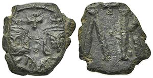Leo V and Constantine (813-820). Æ 20 Nummi ... 