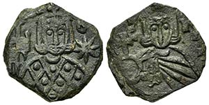 Leo V and Constantine (813-820). Æ 40 Nummi ... 