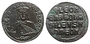 Leo VI (886-912). Æ 40 Nummi (26mm, 8.41g, ... 
