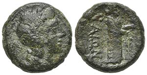 Sicily, Katane, c. 3rd-2nd century BC. Æ ... 