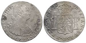 Perù, Carlos IV (1788-1808). AR 8 Reales ... 
