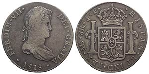 Perù, Ferdinando VII (1808-1833). AR 8 ... 