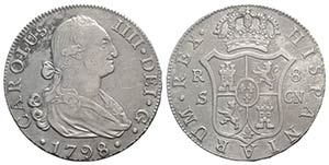 Spain, Carlos IV (1788-1808). AR 8 Reales ... 