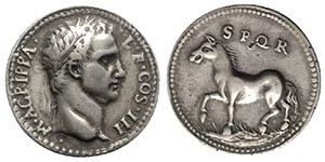 Agrippa (died 12 BC). Fake AR coin (28mm, ... 