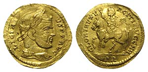 Licinius I (308-324). Fake AV Solidus ... 