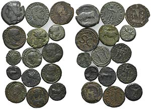 Lot of 15 Greek and Roman Æ coins, to be ... 