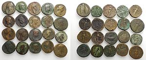 Lot of 20 Roman Imperial Æ Sestertii, to be ... 